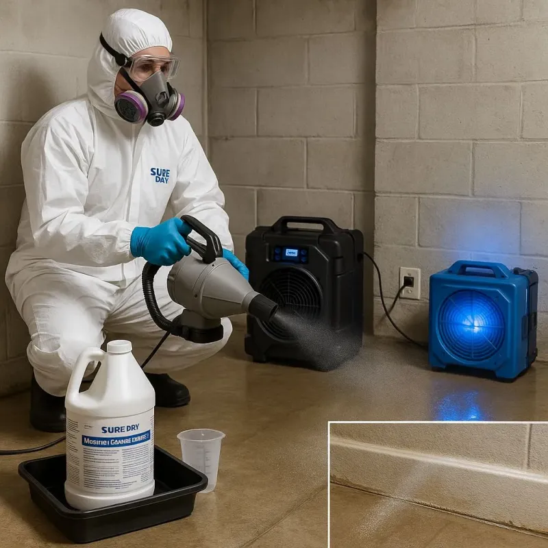 Sanitization and Odor Removal process in Santa Fe, TX